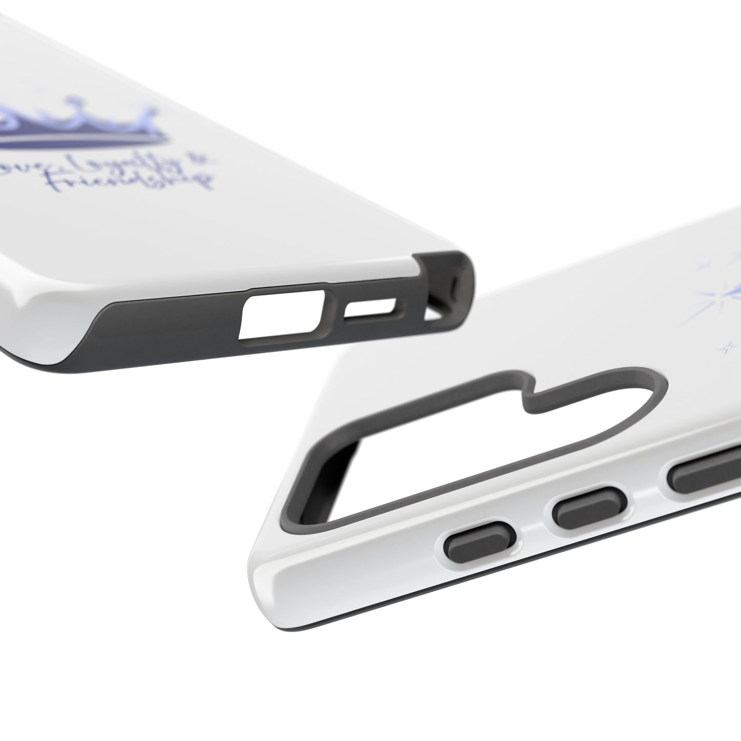 Phone Case, Navy & Silver Crown - Love, Loyalty & Friendship