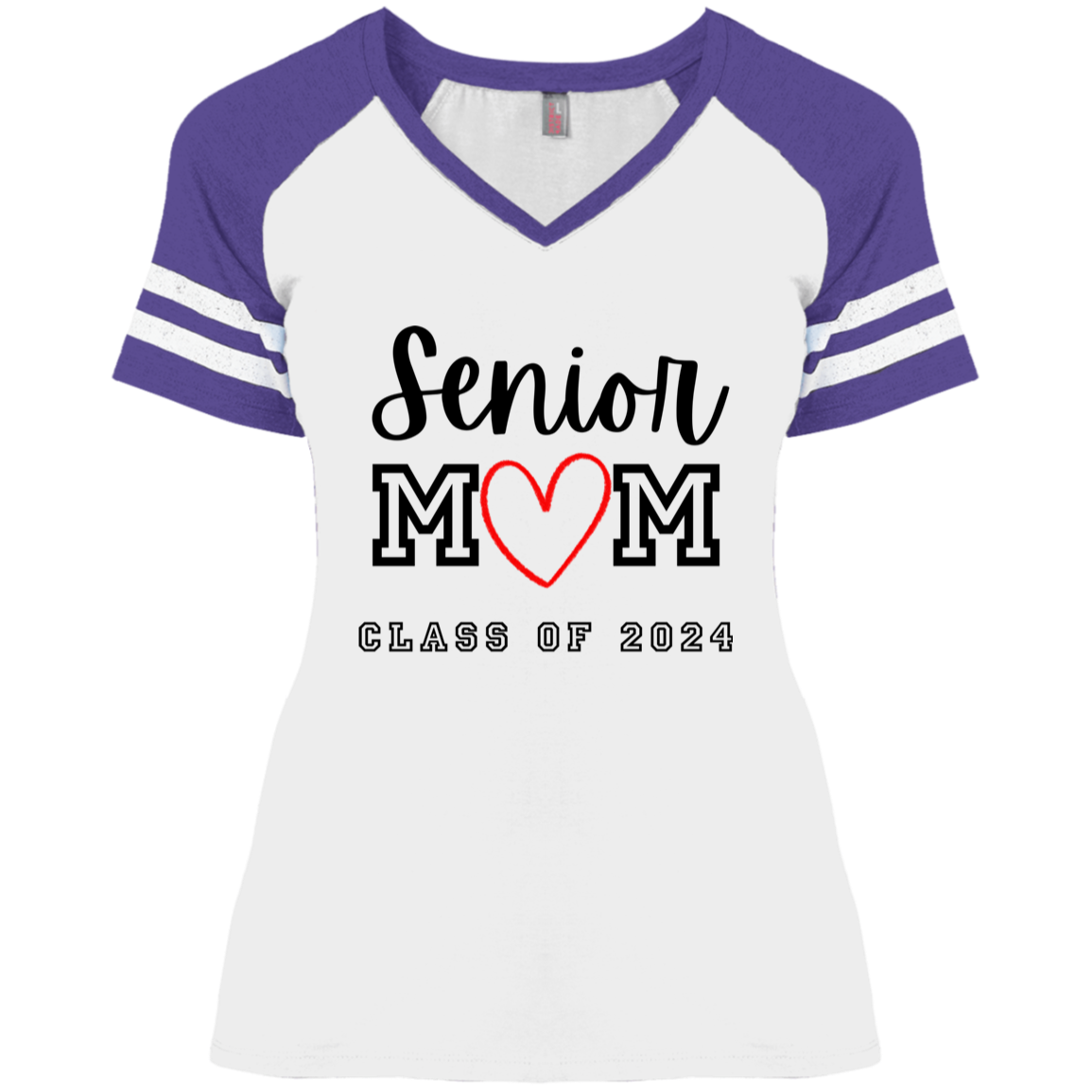 Senior Mom - Ladies' Game V-Neck T-Shirt