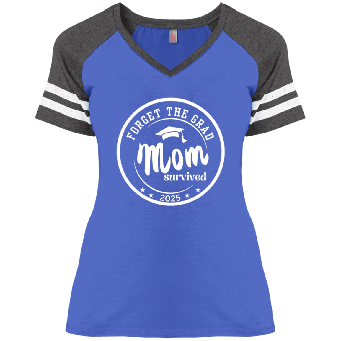 Mom Survived - Ladies V-Neck