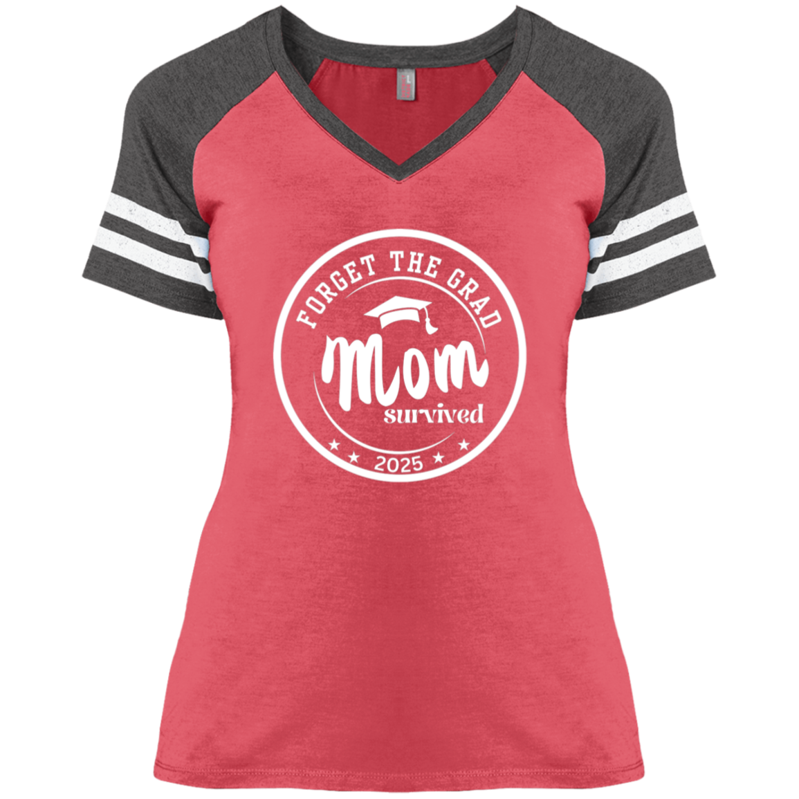 Mom Survived - Ladies V-Neck