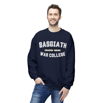 Dragon Rider War College Wingleader Crewneck Sweatshirt Print on Front and Back