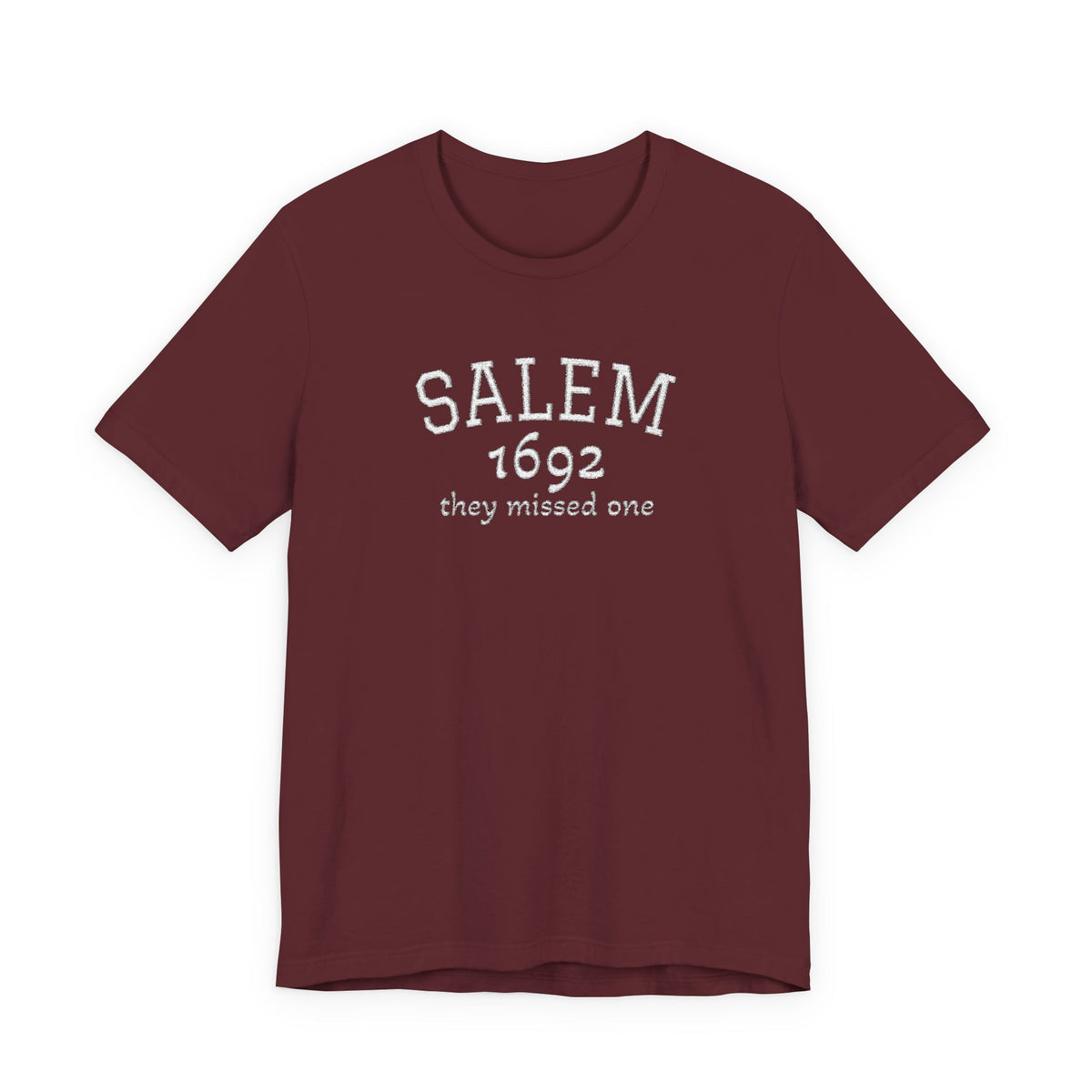 Salem 1692 Embroidered Shirt, They Missed One Witch T-Shirt, Vintage Halloween Tee