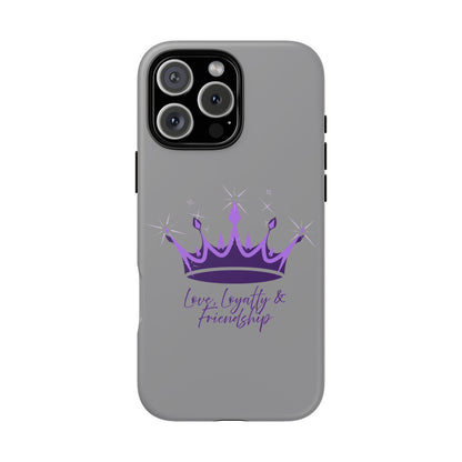 Phone Case, Amethyst on Dark Purple Crown - Love, Loyalty & Friendship
