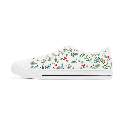 Christmas Holly Women's Low Top Sneakers