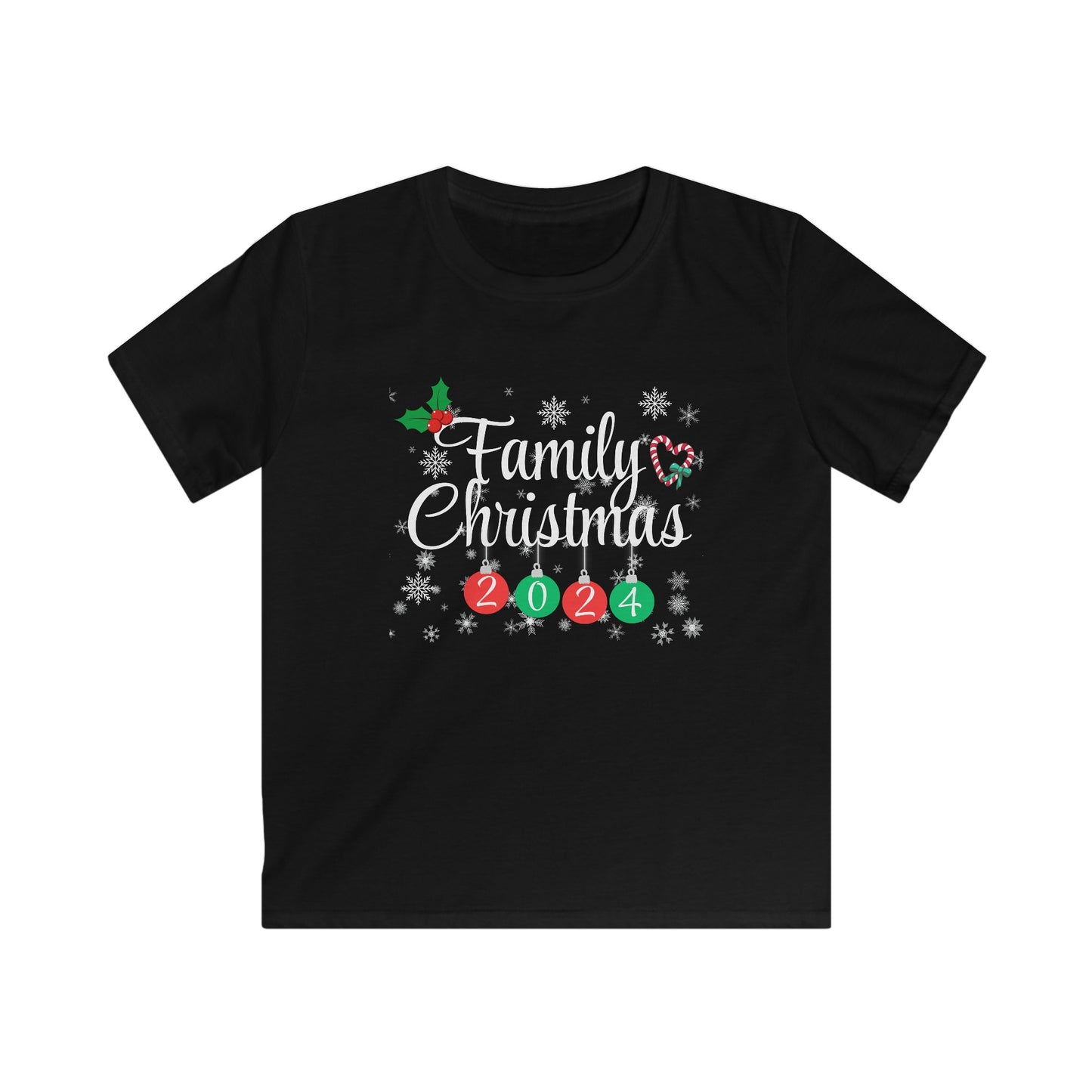 Familiy Christmas 2024 Kids  Tee