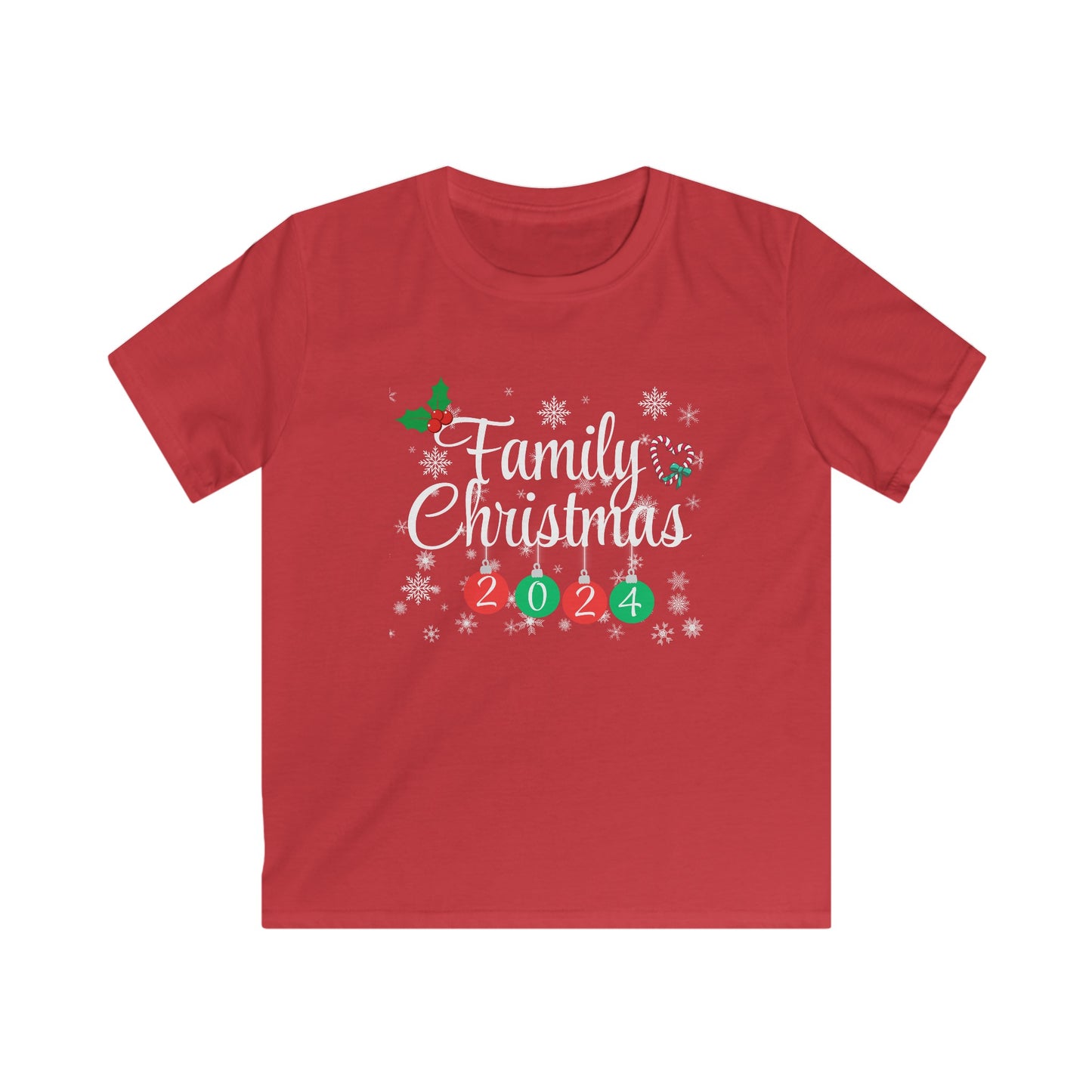 Familiy Christmas 2024 Kids  Tee