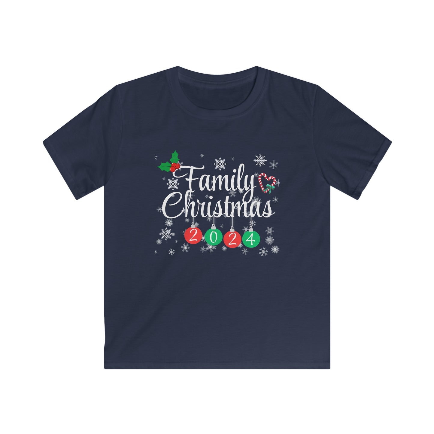 Familiy Christmas 2024 Kids  Tee