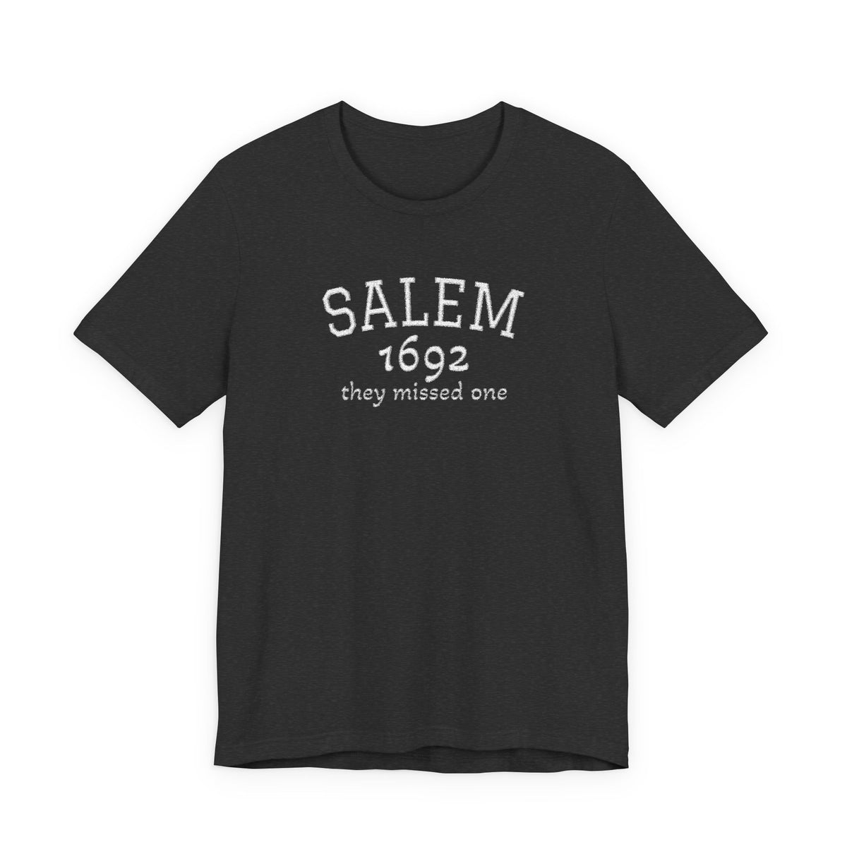 Salem 1692 Embroidered Shirt, They Missed One Witch T-Shirt, Vintage Halloween Tee