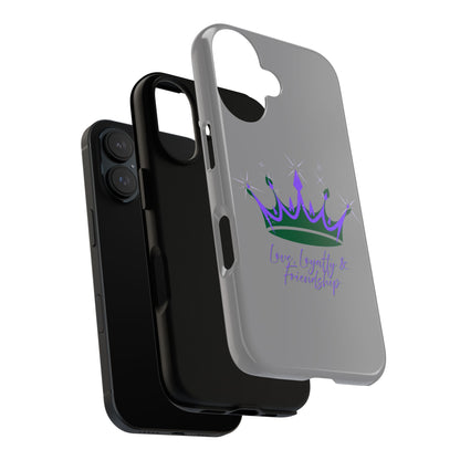 Phone Case, Purple & Green Crown - Love, Loyalty & Friendship