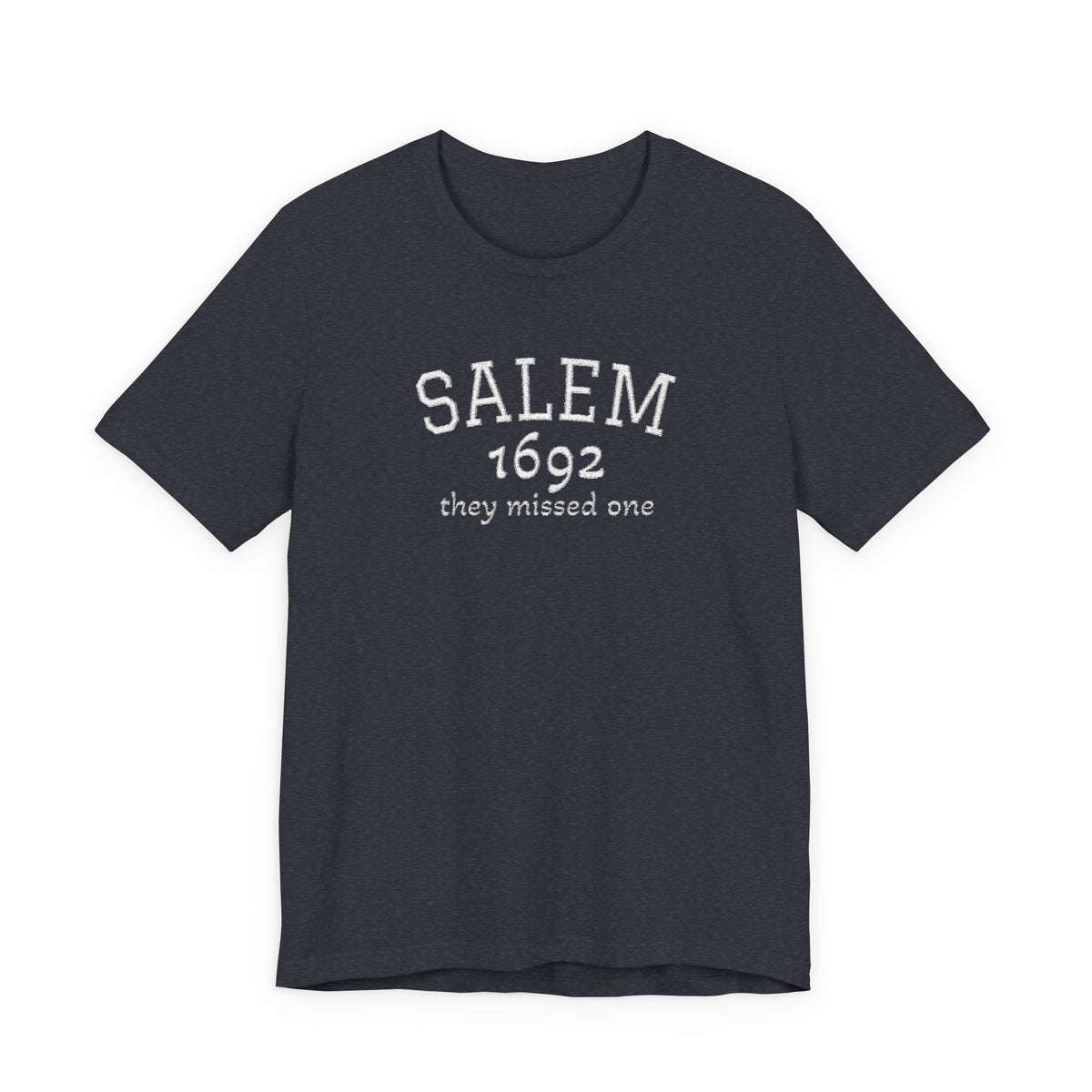 Salem 1692 Embroidered Shirt, They Missed One Witch T-Shirt, Vintage Halloween Tee