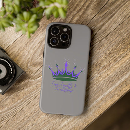Phone Case, Purple & Green Crown - Love, Loyalty & Friendship