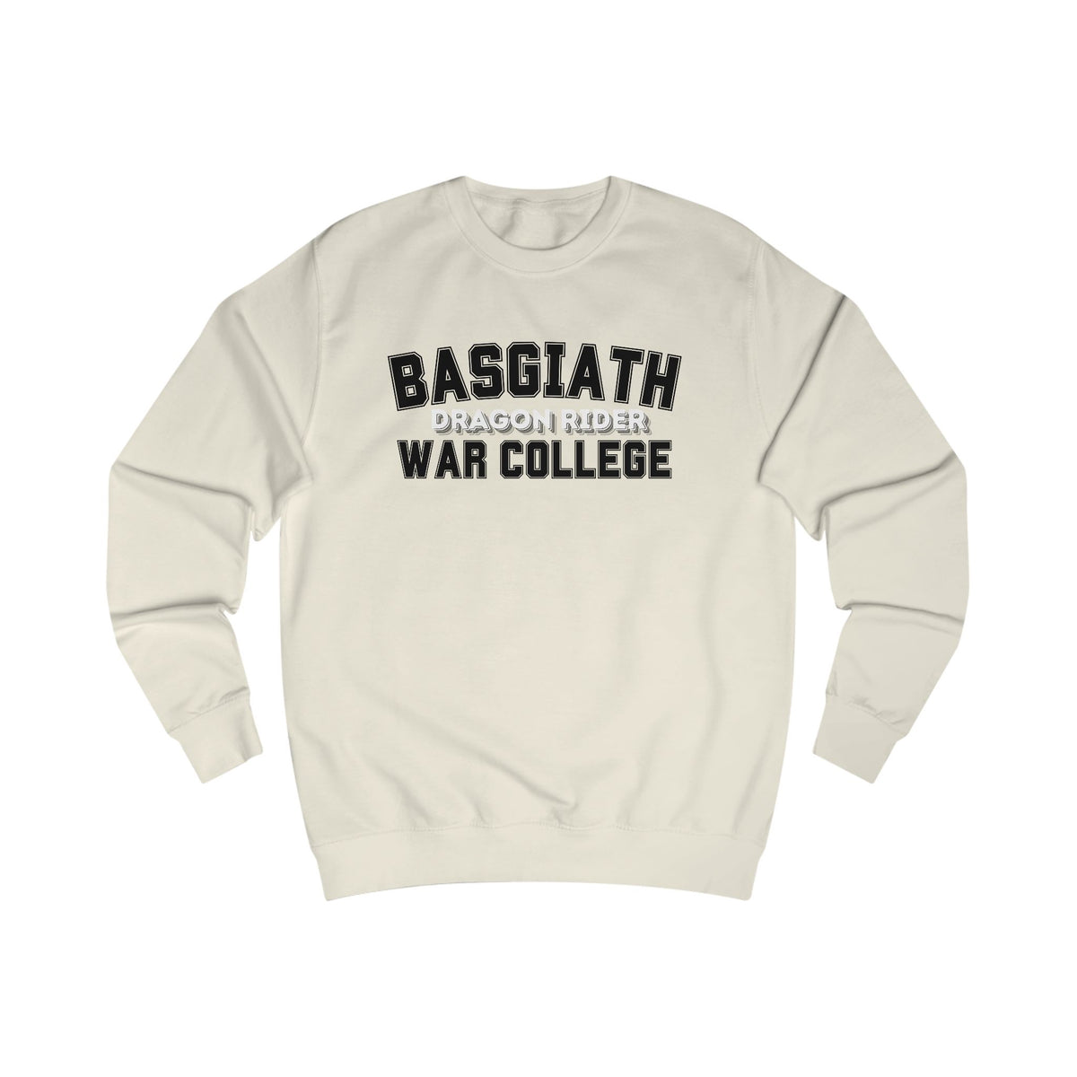 Dragon Rider Basglath War College Wingleader Collegiate Crewneck Sweatshirt with Front and Back Print