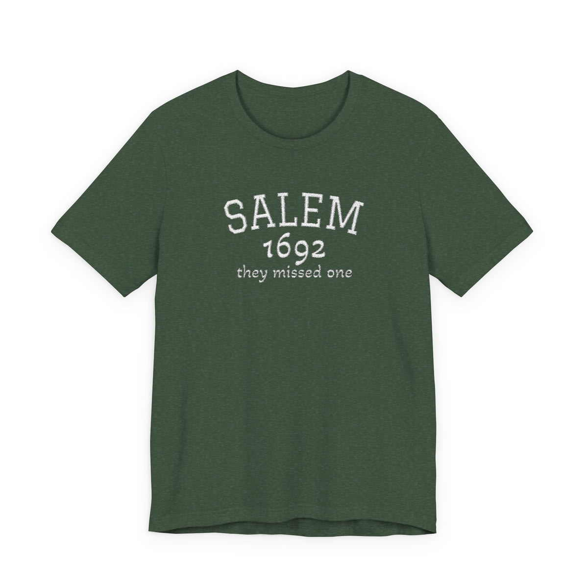 Salem 1692 Embroidered Shirt, They Missed One Witch T-Shirt, Vintage Halloween Tee