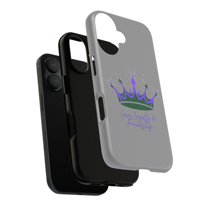 Phone Case, Purple & Green Crown - Love, Loyalty & Friendship