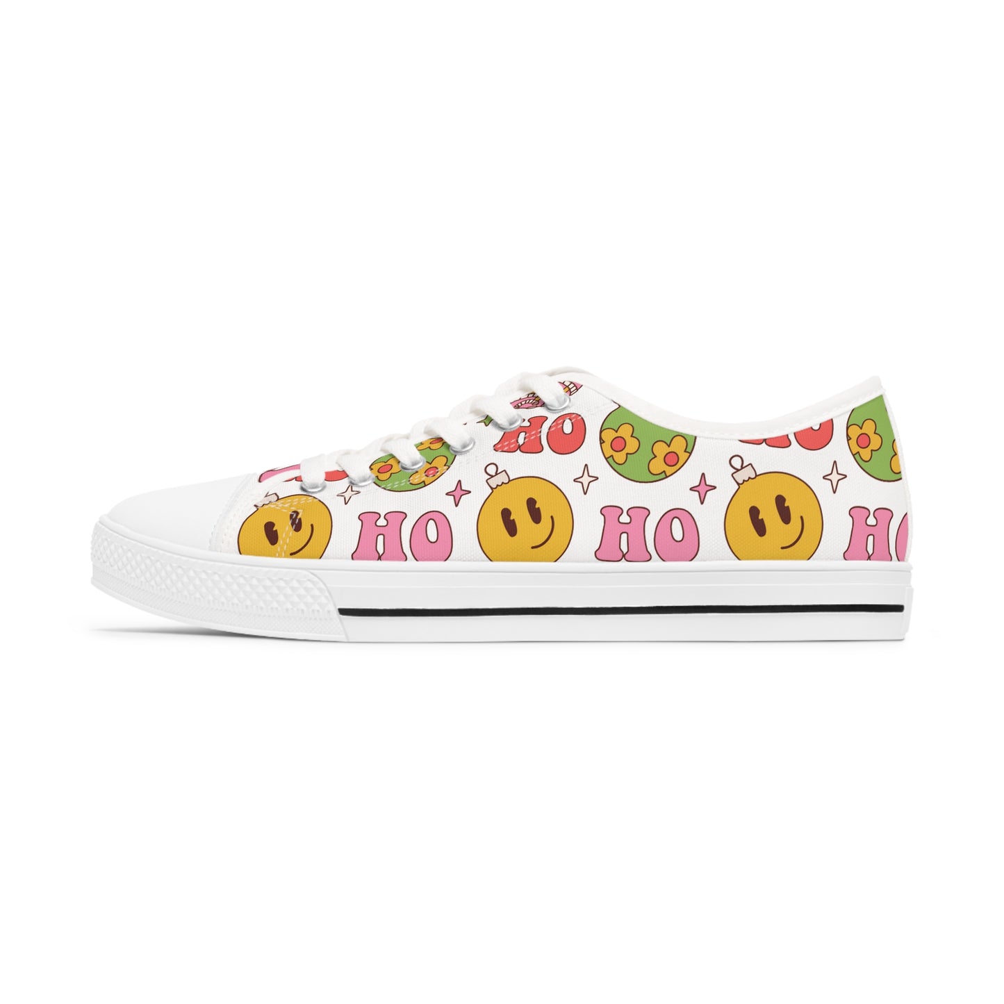 Groovy Christmas Women's Low Top Sneakers