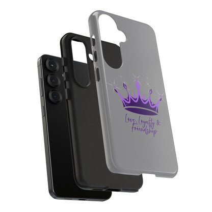 Phone Case, Amethyst on Dark Purple Crown - Love, Loyalty & Friendship