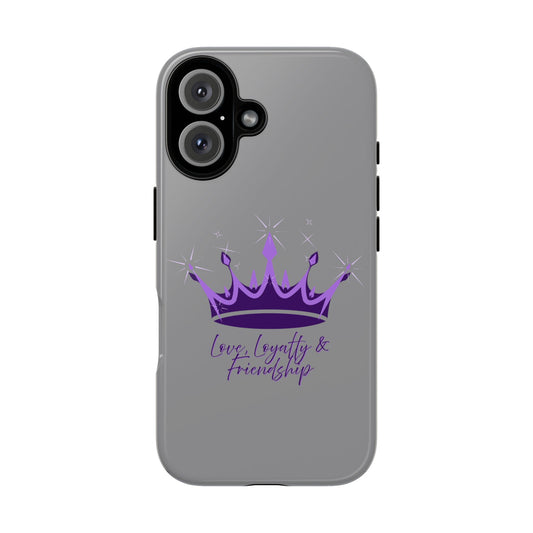 Phone Case, Amethyst on Dark Purple Crown - Love, Loyalty & Friendship