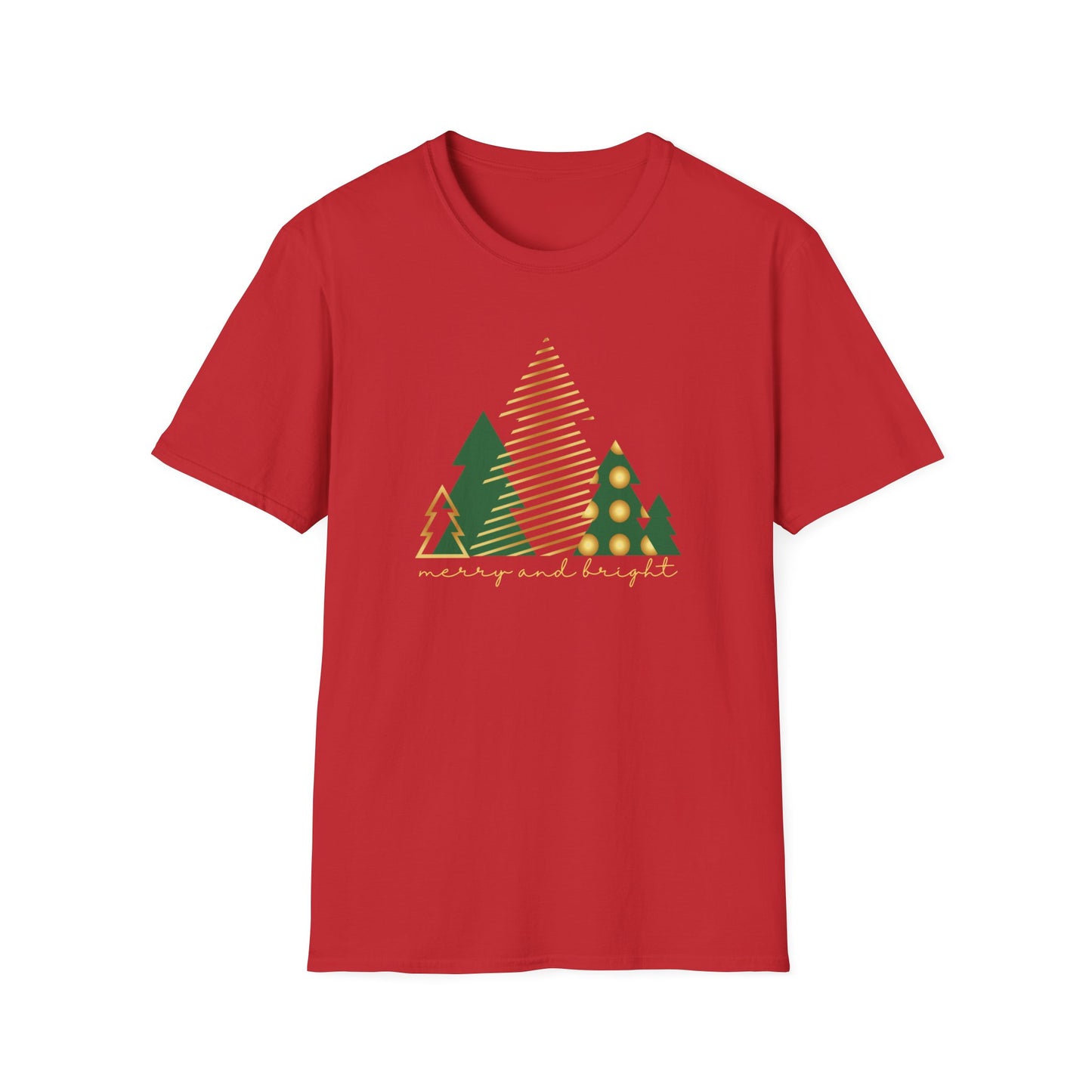 Gold & Green Merry & Bright T-Shirt