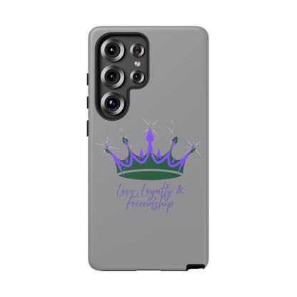 Phone Case, Purple & Green Crown - Love, Loyalty & Friendship