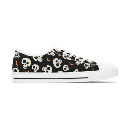 Skulls And Bats Women's Low Top Sneakers