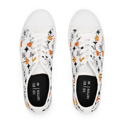 Women's Halloween Pattern Low Top Sneakers