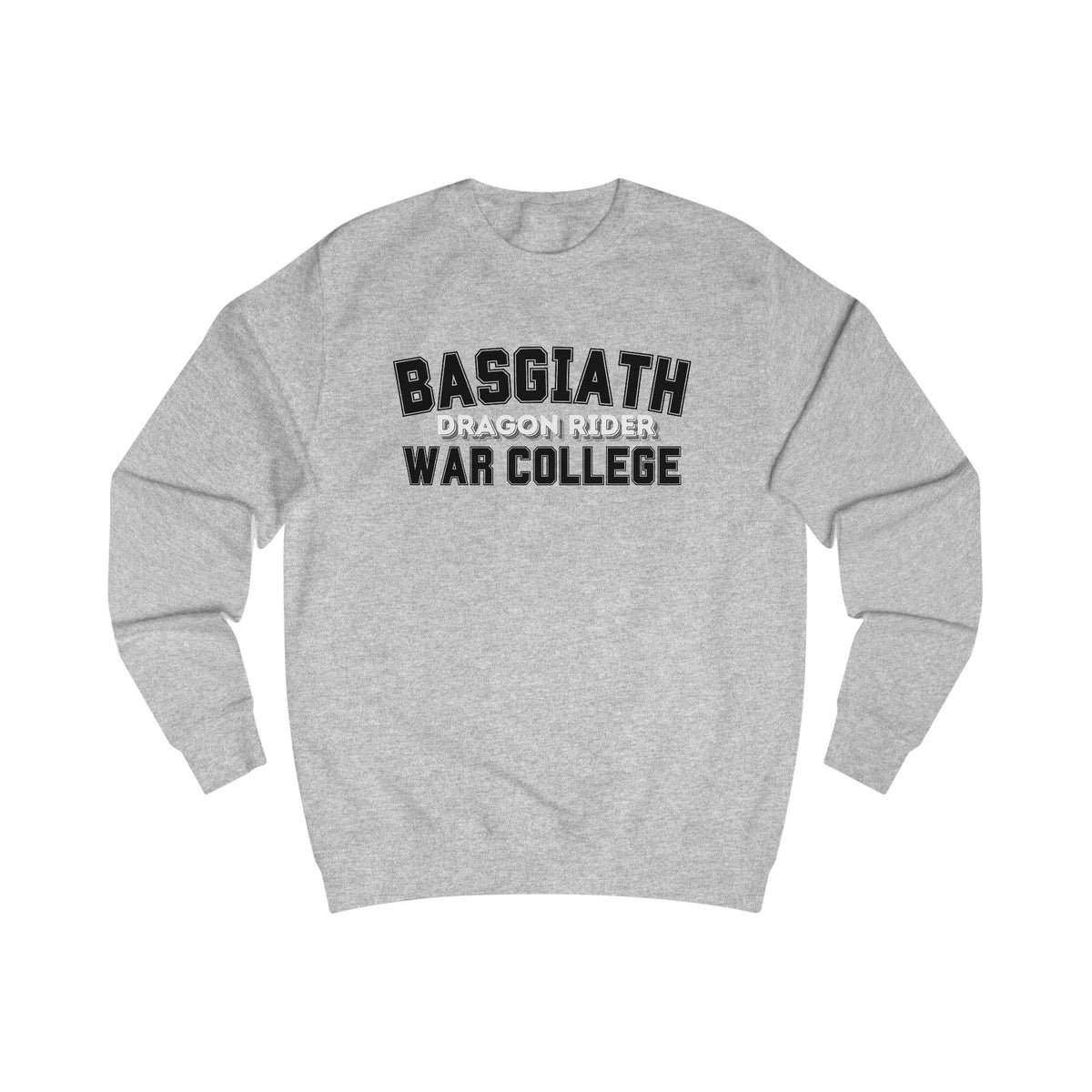 Dragon Rider Basglath War College Wingleader Collegiate Crewneck Sweatshirt with Front and Back Print