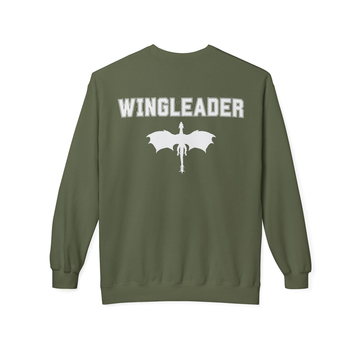 Dragon Rider War College Wingleader Crewneck Sweatshirt Print on Front and Back