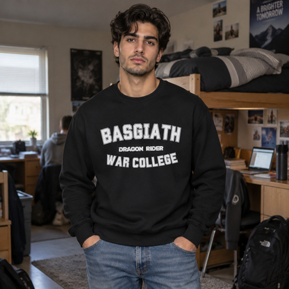 Dragon Rider War College Wingleader Crewneck Sweatshirt Print on Front and Back