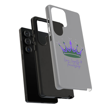 Phone Case, Purple & Green Crown - Love, Loyalty & Friendship