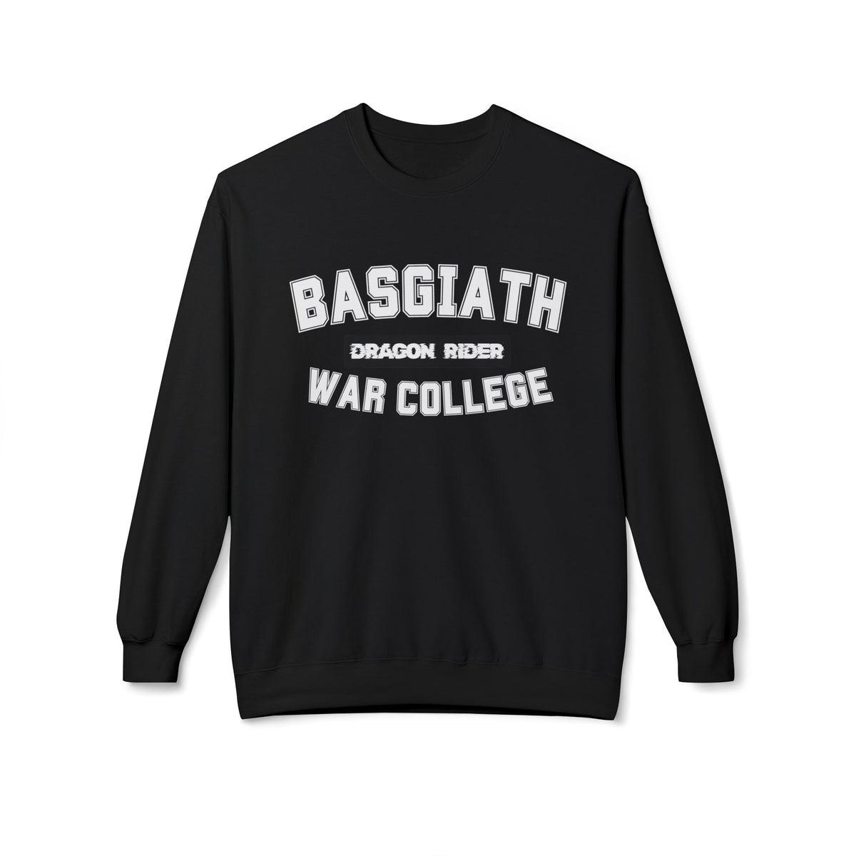 Dragon Rider War College Wingleader Crewneck Sweatshirt Print on Front and Back
