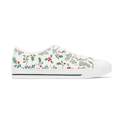 Christmas Holly Women's Low Top Sneakers