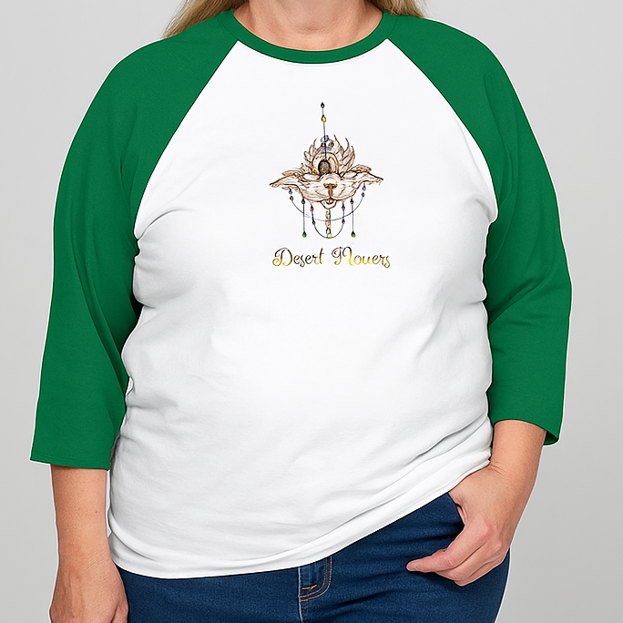 Desert Flowers Baseball T-Shirt
