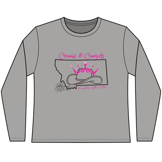Cowgirls & Crowns - Women's Long Sleeve T-Shirt