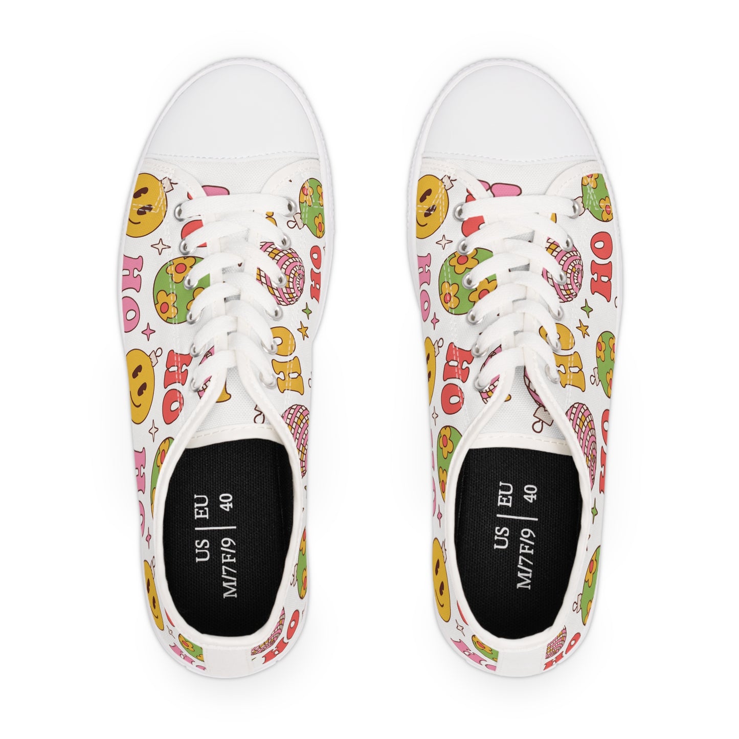 Groovy Christmas Women's Low Top Sneakers