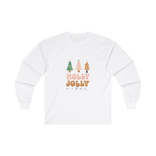 Holly Jolly Vibes Long Sleeve Tee