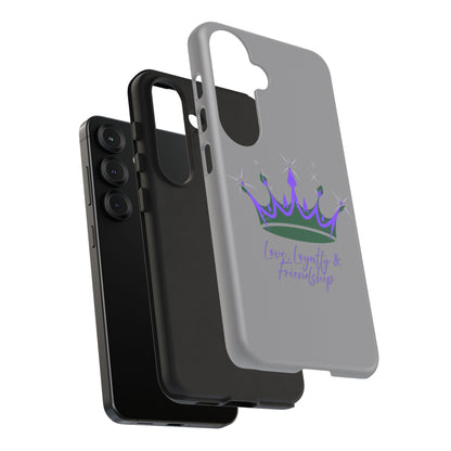 Phone Case, Purple & Green Crown - Love, Loyalty & Friendship