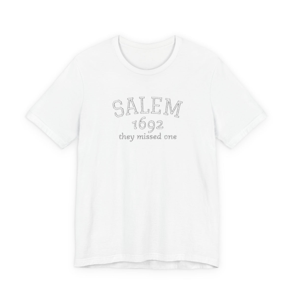 Salem 1692 Embroidered Shirt, They Missed One Witch T-Shirt, Vintage Halloween Tee