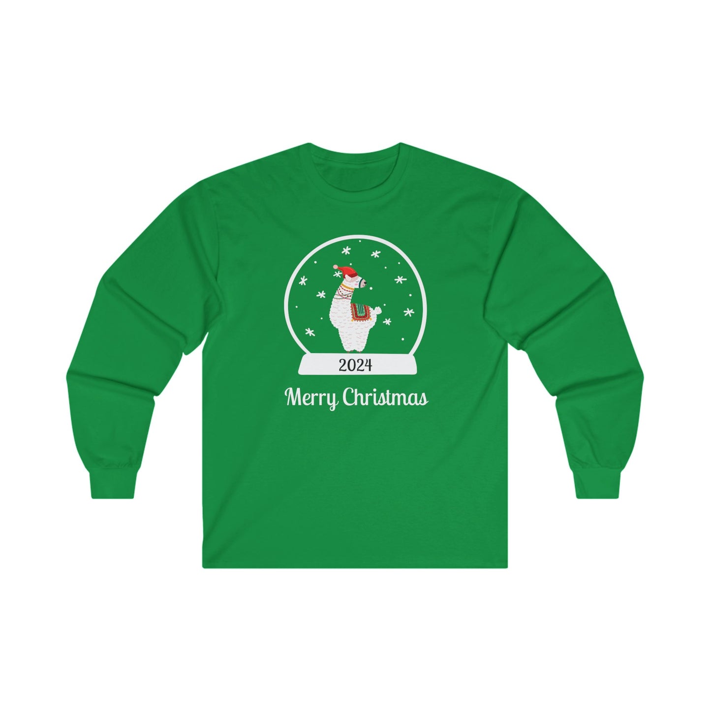 LLama Snow Globe Long Sleeve Tee