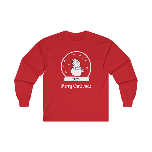 Snowman Snowglobe Long Sleeve Tee