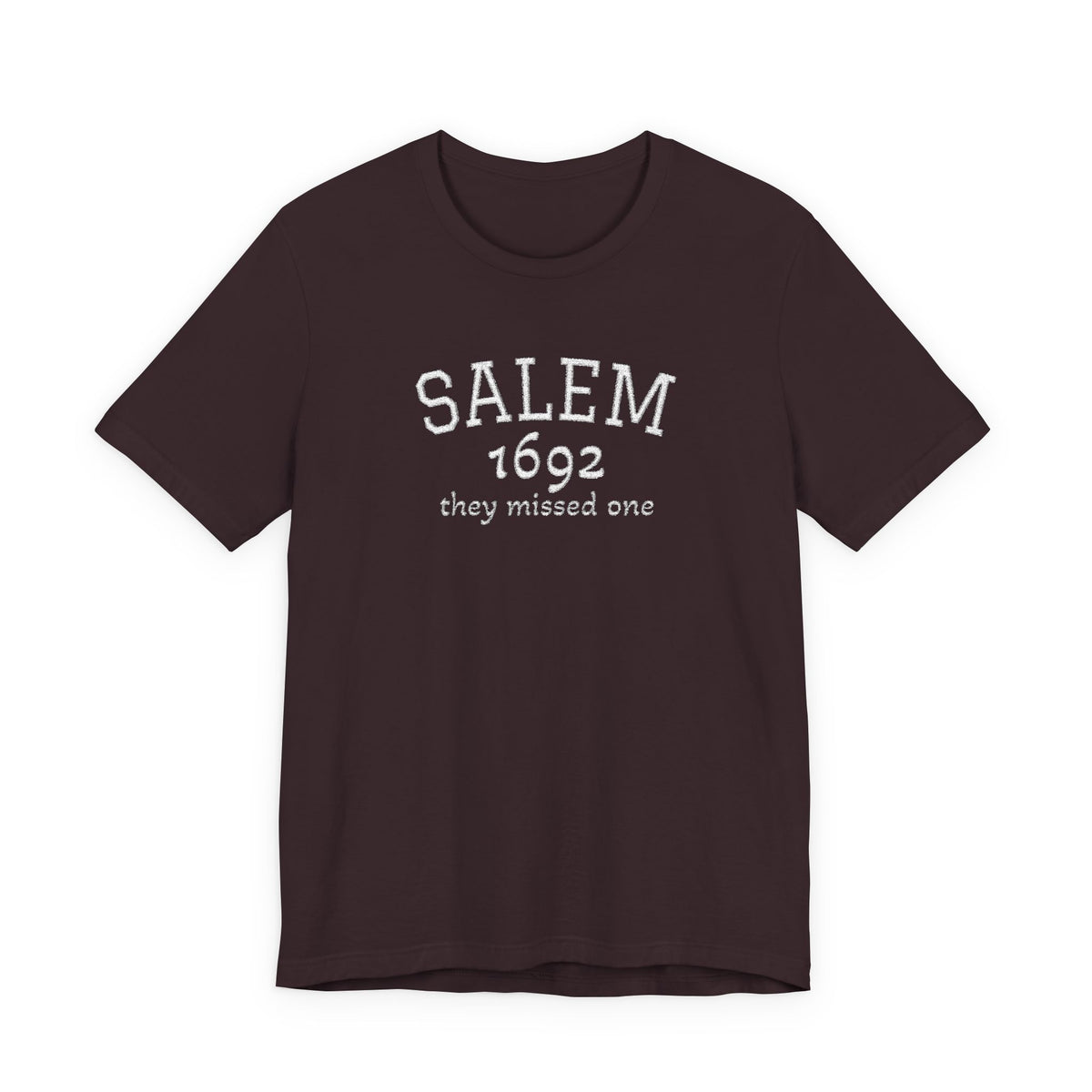 Salem 1692 Embroidered Shirt, They Missed One Witch T-Shirt, Vintage Halloween Tee