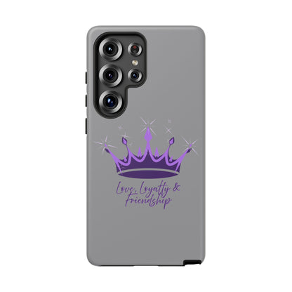 Phone Case, Amethyst on Dark Purple Crown - Love, Loyalty & Friendship