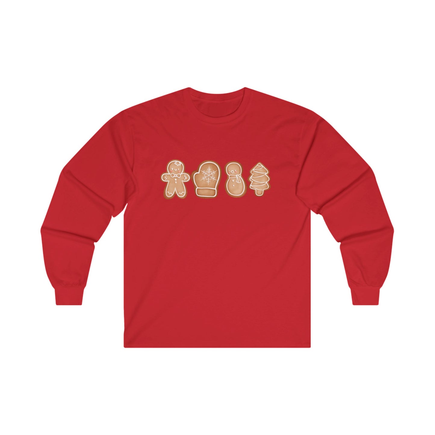 Gingerbread Cookies Cotton Long Sleeve Tee