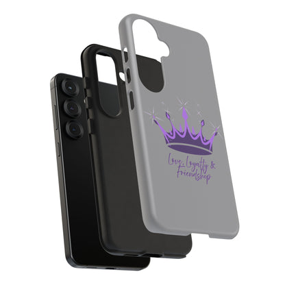 Phone Case, Amethyst on Dark Purple Crown - Love, Loyalty & Friendship