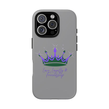 Phone Case, Purple & Green Crown - Love, Loyalty & Friendship