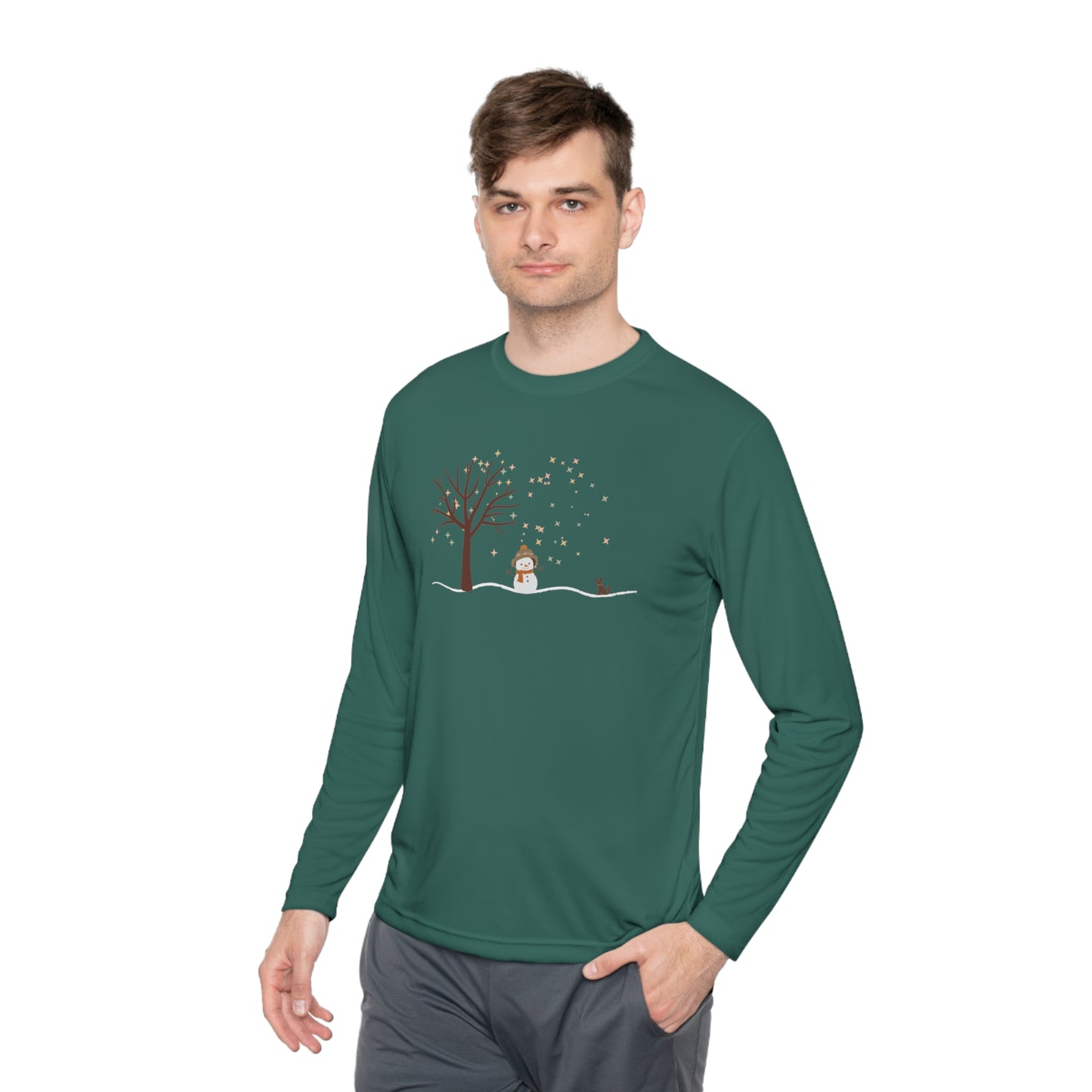 Snowman / Dog Long Sleeve Tee