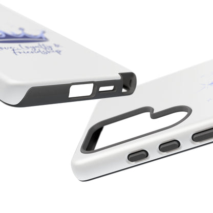 Phone Case, Navy & Silver Crown - Love, Loyalty & Friendship