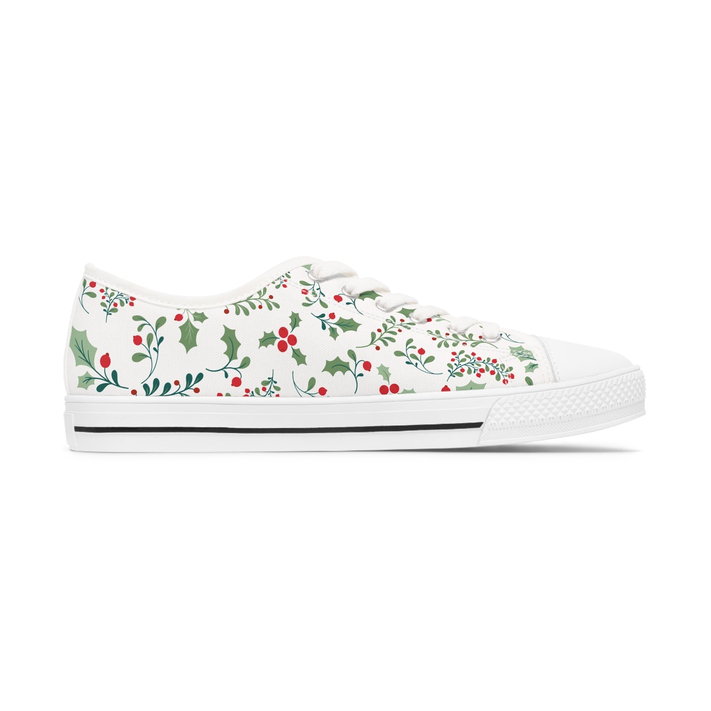 Christmas Holly Women's Low Top Sneakers