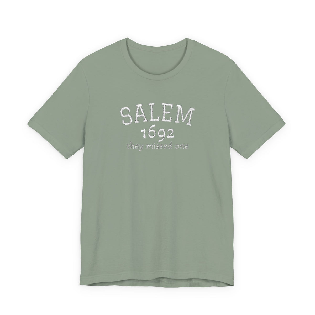 Salem 1692 Embroidered Shirt, They Missed One Witch T-Shirt, Vintage Halloween Tee