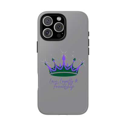 Phone Case, Purple & Green Crown - Love, Loyalty & Friendship