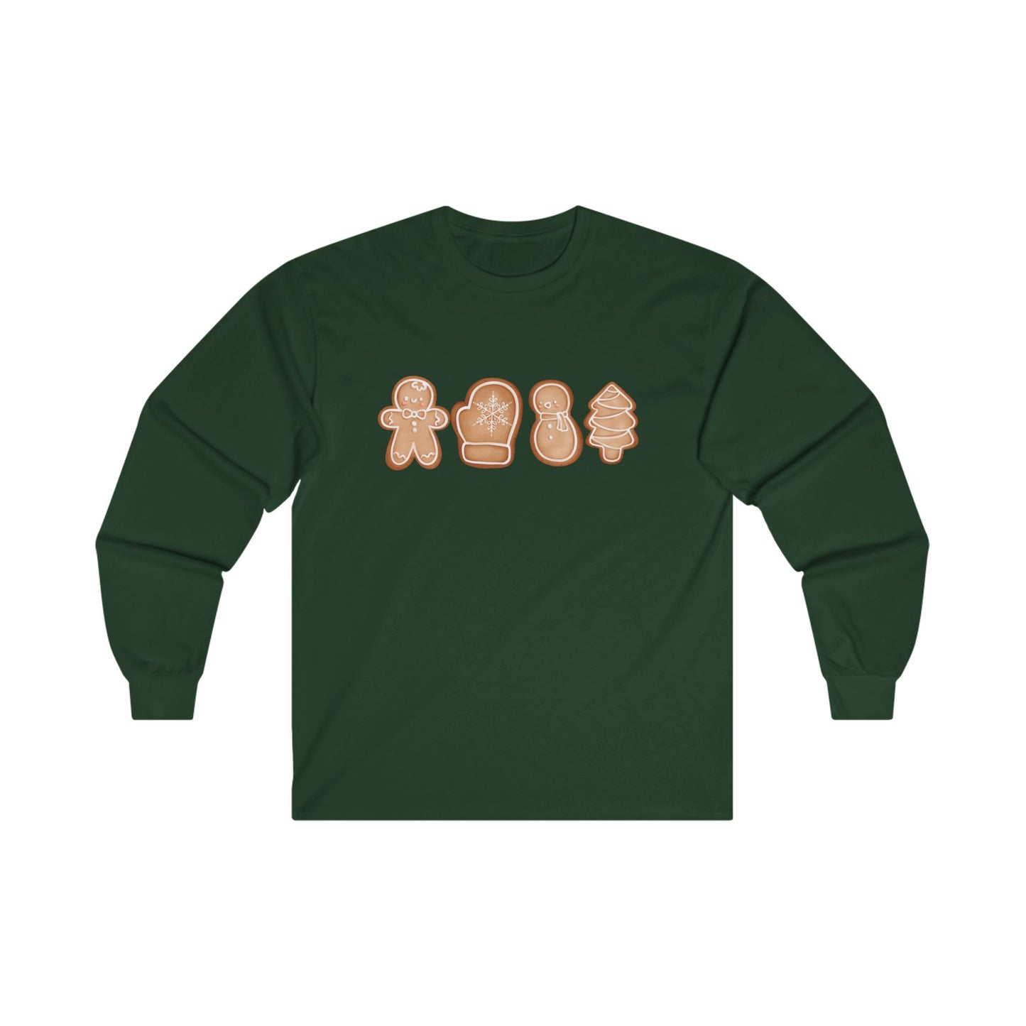 Gingerbread Cookies Cotton Long Sleeve Tee